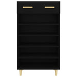 Shoe Cabinet Black 60x35x105 cm Engineered Wood 812781