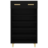 Shoe Cabinet Black 60x35x105 cm Engineered Wood 812781
