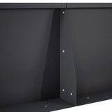 Retaining Wall 2 pcs 50 x 50 x 40 cm Steel Black 8015214