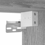 ZNTS 3 Piece Bathroom Cabinet Set Grey Sonoma Engineered Wood 3214758