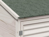 Garden Shed with Roof White 106 x 56 x 176.5 cm Solid Fir Wood 42033465