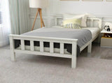 Single Bed White 3ft Solid Pine Wooden Bed Frame for Adults, Kids 190 x 90 cm WF038853KAA