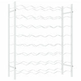 Wine Rack for 48 Bottles White Metal 340908