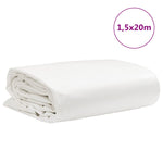 ZNTS Tarpaulin White 1.5x20 m 650 g/m² 156191