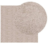 Shaggy Rug PAMPLONA High Pile Modern Beige 160x160 cm 375214