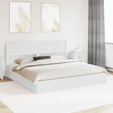 Bed Frame with Storage and Headboard White 180 x 200 cm 3414359