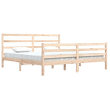 Bed Frame without Mattress Solid Wood Pine 200x200 cm 3105026