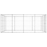 Outdoor Dog Kennel Galvanised Steel 14,52 m 3082318