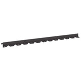 Lawn Edging 20 pcs 102 x 4 x 4 cm Steel Black 8008715