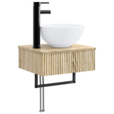 Bathroom Furniture Set 3 pcs Sonoma Oak Engineered Wood 3405589