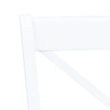 Dining Chairs 6 pcs White Solid Rubber Wood 277543