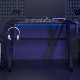 Gaming Desk with ZZ Shape Legs Black 110x60x75 cm 325412