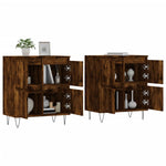 Sideboards 2 pcs Smoked Oak Engineered Wood 3190178