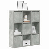 Bookcase Concrete Grey 89x24x101,5 cm Engineered Wood 860403