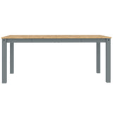 Dining Table PANAMA Grey 180x90x75 cm Solid Wood Pine 4005709