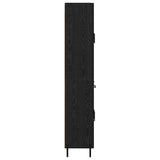 Highboard Black Oak 69.5 x 34 x 180 cm Engineered Wood 3416096