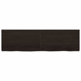 Table Top Dark Brown 180x50x cm Treated Solid Wood Oak 3156455