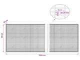 Gabion with 3.5 mm Wire and 5x2.5 cm Mesh 1100x20x150 cm 3461704
