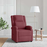 Recliner Chair Wine Red Fabric 342422