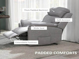 Power Lift Recliner Chair, Electric Lift Chair for Elderly, Overstuffed Linen Fabric Riser and T3398P341269