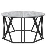 ZNTS Grey Sonoma Coffee Table 80x80x42 cm Made from Engineered Wood 868252