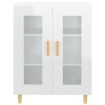 Sideboard High Gloss White 69.5x34x90 cm Engineered Wood 812120