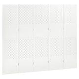 5-Panel Room Divider White 200x180 cm Steel 335902