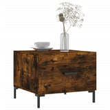 Coffee Tables 2 pcs Smoked Oak 50x50x40 cm Engineered Wood 829407