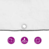 Clear Tarpaulin with Eyelets 8x8 m Polyethylene 4018533