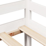 Daybed with Drawers without Mattress White 90x200 cm Solid Wood 3302060