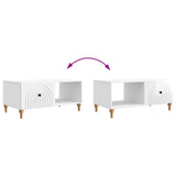 Coffee Table High Gloss White 90 x 50 x 40 cm Engineered Wood 894269