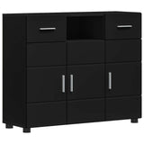 Wooden Cabinet Black 88.5 x 30.5 x 73 cm Engineered Wood 880282