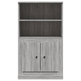 Highboard Grey Sonoma 60x35.5x103.5 cm Engineered Wood 816318