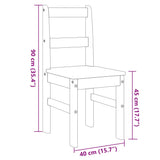 Dining Chairs 2 pcs PANAMA White 40x46x90 cm Solid Wood Pine 4005731