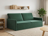 2 Seater Sofa Dark Green 150 x 81 x 82 cm Velvet 42041089