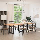 Dining Table Legs U-Shaped 3 pcs Black 80x cm Steel 4013204