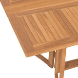 Garden Dining Set 7 pcs Brown Solid Teak Wood 3155338
