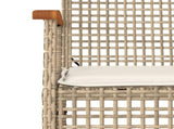 Garden Dining Set Beige, Black, Cream White 3213624