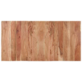 Dining Table Black 140x70x76 cm Solid Wood Acacia 351640