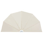 Collapsible Terrace Side Awning Cream 200 cm 44578