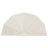 Collapsible Terrace Side Awning Cream 200 cm 44578