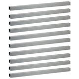 Garden Cover Profile 10 pcs 100 x 5 x 5 cm Galvanised Steel 8013006