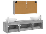 Bathroom Furniture Set 4 pcs Grey Sonoma 3406948