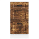 Kitchen Base Cabinet Porto Smoked Oak Engineered Wood 854225