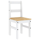 7 Piece Dining Set PANAMA White Solid Wood Pine 3345193