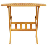 Garden Dining Set Folding 5 pcs Brown Solid Acacia Wood 3375704
