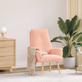 Armchair Pink 69 x 74 x 93 cm Sherpa Fabric 42001846