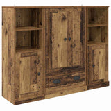 Highboard with Drawer 3 pcs Old Wood Engineered Wood 3402674