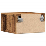 ZNTS Wall-mounted Bedside Cabinets 2 pcs Old Wood 35x35x20 cm 857064