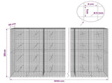 Gabion with 5 mm Wire and 5x5 cm Mesh 1050x20x200 cm 3464127
